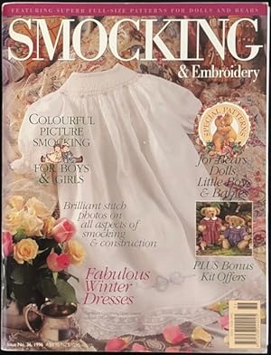 Bild des Verkufers fr Australian smocking and embroidery. Issue No. 36, 1996. zum Verkauf von Lost and Found Books