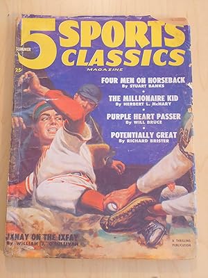 Image du vendeur pour 5 Sports Classics Pulp Summer 1951 mis en vente par Bradley Ross Books