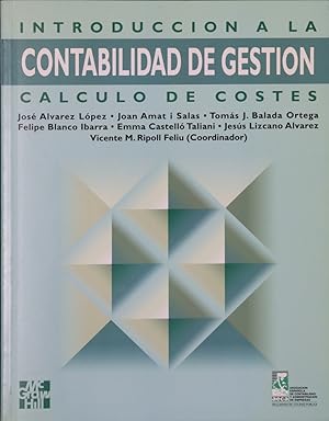 Seller image for Introduccin a la contabilidad de gestin for sale by Librera Alonso Quijano