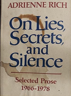 Seller image for On Lies, Secrets, and Silence: Selected Prose 1966-1978 for sale by The Book House, Inc.  - St. Louis