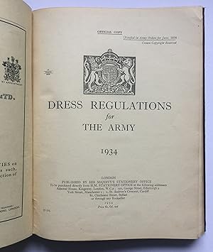 Dress Regulations for the Army 1934 - Official Copy (Extra Annotated)