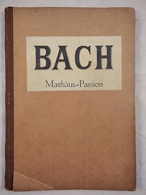 Seller image for Passionsmusik nach dem Evangelisten Matthus. Klavierauszug von Julius Stern. Edition Peters 7644. for sale by KULTur-Antiquariat