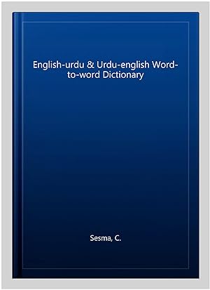 Immagine del venditore per English-urdu & Urdu-english Word-to-word Dictionary venduto da GreatBookPricesUK
