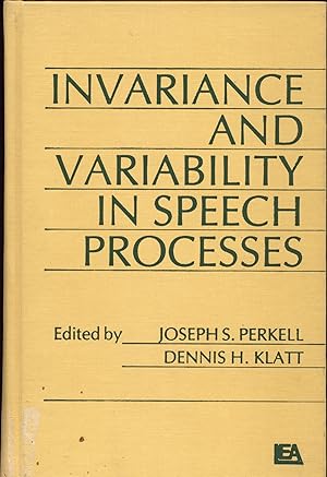 Immagine del venditore per Invariance and Variability in Speech Processes venduto da avelibro OHG