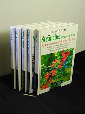 (Sammlung Bestimmungsbücher) Sträucher in Natur und Garten + Wiesenblumen + Singvögel + Pilze + L...