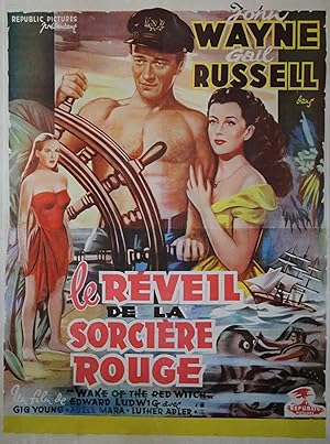 "LE RÉVEIL DE LA SORCIÈRE ROUGE" Réalisé par Edward LUDWIG en 1948 avec John WAYNE, Gail RUSSELL,...