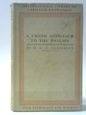 Bild des Verkufers fr A Fresh Approach to the Psalms zum Verkauf von World of Rare Books