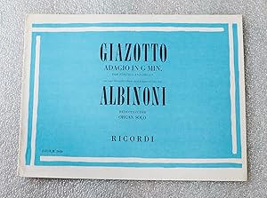 Immagine del venditore per Adagio in G Minor for Strings and Organ on two thematic ideas and a figured bass by Albinoni: Reduction for Organ Solo venduto da Cotswold Valley Books