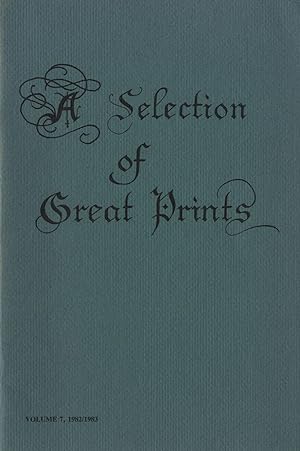 A Selection of Great Prints Volume 7, 1982/1983