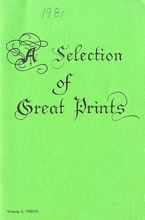 A Selection of Great Prints Volume 5, 190/1981