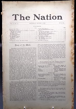 The Nation. (Magazine) ISSUE No 1. Saturday March 2nd 1907.