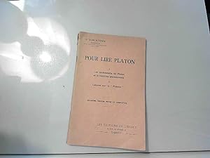 Bild des Verkufers fr Pour lire Platon zum Verkauf von JLG_livres anciens et modernes