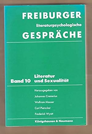 Bild des Verkufers fr Freiburger literaturpsychologische Gesprche, Bd.10, Literatur und Sexualitt zum Verkauf von Bcherwelt Wagenstadt