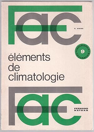 Seller image for Elments de climatologie for sale by LibrairieLaLettre2