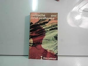 Image du vendeur pour Ainsi parlait Zarathoustra mis en vente par JLG_livres anciens et modernes