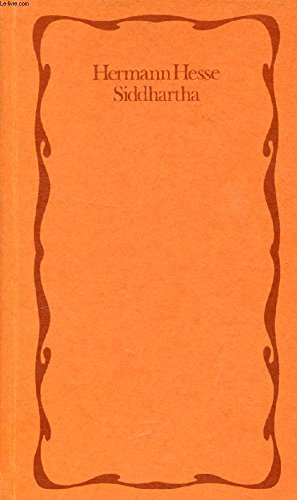Seller image for SIDDHARTHA, Eine Indische Dichtung for sale by Ammareal