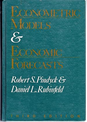 Image du vendeur pour Econometric Models and Economic Forecasts (Third Edition) mis en vente par Dorley House Books, Inc.