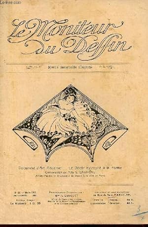 Image du vendeur pour Le moniteur du dessin n12-293 mars 1923 26e anne - Instructions concernant le professorat de dessin pour 1923 - rapport au conseil municipal sur la diminution des heures de dessin dans les coles de la ville de Paris - le dcor appropri  la forme etc. mis en vente par Le-Livre