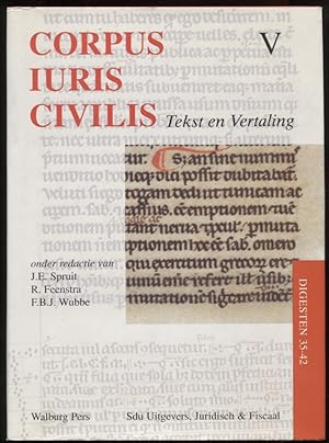 Corpus Iuris Civilis. Tekst En Vertaling. V Digesten 35-42