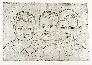 Bild des Verkufers fr Kretzschmar, Bernhard. Bildnis der Kinder Anne Katrin, Markus und Alexander zum Verkauf von GALERIE HIMMEL