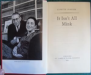 Seller image for It Isn't All Mink for sale by Hanselled Books