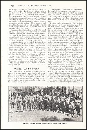 Image du vendeur pour Wild Tribes of the Amazon : visiting savage tribes who had seldom or never seen white men before & meeting with many strange & exciting adventures. A complete 3 part uncommon original article from the Wide World Magazine, 1925. mis en vente par Cosmo Books