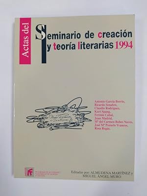 Bild des Verkufers fr SEMINARIO DE CREACIN Y TEORA LITERARIAS. zum Verkauf von TraperaDeKlaus