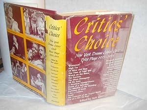 Seller image for Critics' Choice: New York Drama Critics' Circle Prize Plays 1935-55 for sale by Gil's Book Loft
