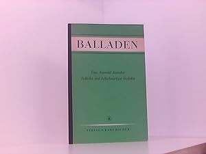 Bild des Verkufers fr Balladen - Eine Auswahl deutscher Balladen und balladenartiger Gedichte zum Verkauf von Book Broker