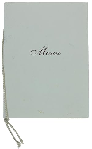 MENU - RICEVIMENTO NOZZE. Roma 7 settembre 2002.: