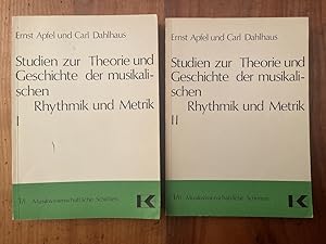 Immagine del venditore per Studien zur Theorie und Geschichte der musikalischen Rhythmik und Metrik (2 volumes) venduto da Librairie des Possibles