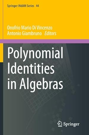 Bild des Verkufers fr Polynomial Identities in Algebras zum Verkauf von AHA-BUCH GmbH