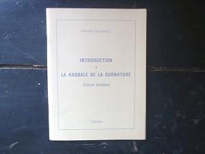 Immagine del venditore per Introduction  la kabbale de la surnature d'Oscar Goldberg venduto da Librairie Brjon