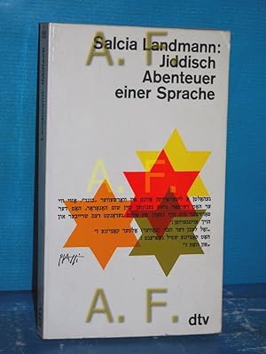 Bild des Verkäufers für Jiddisch : das Abenteuer einer Sprache zum Verkauf von Antiquarische Fundgrube e.U.