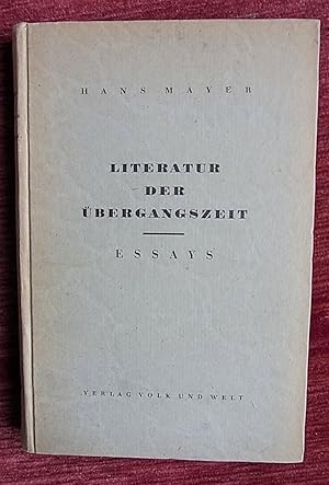 Literatur der Übergangszeit. Essays.