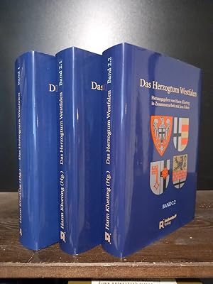 Seller image for Das Herzogtum Westfalen. Band 1 und 2 komplett. Herausgegeben von Harm Klueting in Zusammenarbeit mit Jens Foken. Band 1: Das kurklnische Herzogtum Westfalen von den Anfngen der klnischen Herrschaft im sdlichen Westfalen bis zur Skularisation 1803; Band 2,1 und 2,2: Das ehemalige kurklnische Herzogtum Westfalen im Bereich der heutigen Kreise Hochsauerland, Olpe, Soest und Mrkischer Kreis (19. und 20.Jahrhundert). for sale by Antiquariat Kretzer