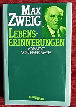 Bild des Verkufers fr Lebenserinnerungen. M. einem Vorw.v. Hans Mayer. zum Verkauf von Antiquariat Seidel & Richter