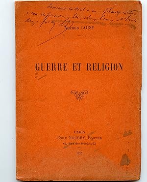 Bild des Verkufers fr GUERRE ET RELIGION zum Verkauf von Librairie CLERC