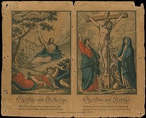 Bild des Verkufers fr Christus am lberge und Christus am Kreuze. zum Verkauf von Michael Meyer-Pomplun