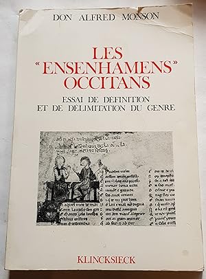 Image du vendeur pour Les Ensenhamens occitans - Essai de dfinition et de dlimitation du genre mis en vente par Les Kiosques