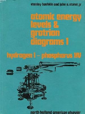 Bild des Verkufers fr Atomic energy levels & grotrian diagrams 1 Hydrogen 1 - Phosphorus XV zum Verkauf von Le-Livre