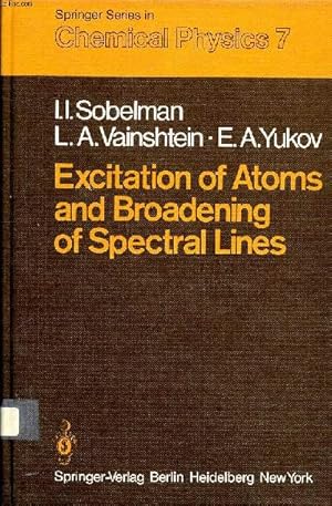 Imagen del vendedor de Excitation of atoms and broadening of spectral lines a la venta por Le-Livre