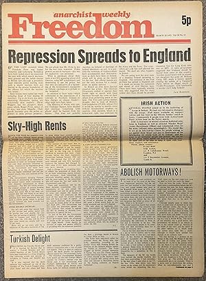 Anarchist weekly Freedom. March 25 1972. Vol. 33 No 13