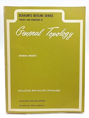 Immagine del venditore per Schaum s Outline of Theory and Problems of General Topology Including 650 solved problems venduto da Antiquariat Smock