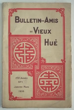 Seller image for Bulletin des Amis du Vieux Hu, 25e anne, n1, janvier-mars 1938, for sale by LIBRAIRIE L'OPIOMANE