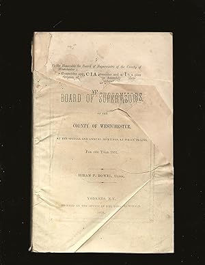 Special Proceedings of the Board Of Supervisors of the County Of Westchester at the special and a...