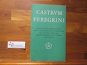 Bild des Verkufers fr Castrvm (Castrum) Peregrini CXXXVII (138) Claus Victor Bock: Der elfenbeinerne Turm u.a. zum Verkauf von Antiquariat im Kaiserviertel | Wimbauer Buchversand