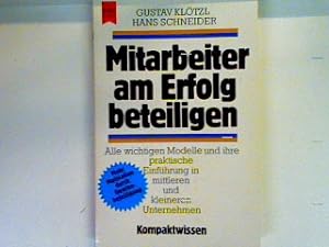 Seller image for Mitarbeiter am Erfolg beteiligen for sale by books4less (Versandantiquariat Petra Gros GmbH & Co. KG)