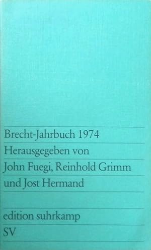 Imagen del vendedor de Brecht-Jahrbuch 1974. (Nr 758) a la venta por books4less (Versandantiquariat Petra Gros GmbH & Co. KG)