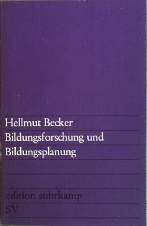 Image du vendeur pour Bildungsforschung und Bildungsplanung. - edition suhrkamp (Band 483) mis en vente par books4less (Versandantiquariat Petra Gros GmbH & Co. KG)